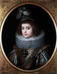 Portrait of a Young Girl From the Court of the King of Navarre by French School